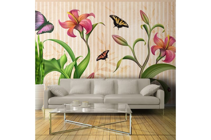 Fototapet Vintage Spring 300x210 - Artgeist sp. z o. o. - Innredning - Veggdekorasjon - Tapeter - Fototapeter