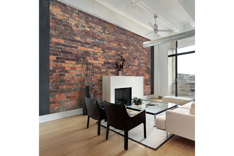 Fototapet Vintage Wall Red Brick 350x245, Artgeist sp. z o. o.