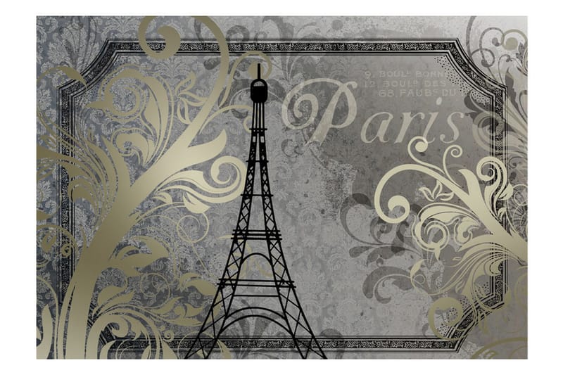Fototapet Vintage Paris 100x70 - Artgeist sp. z o. o. - Innredning - Veggdekorasjon - Tapeter - Fototapeter