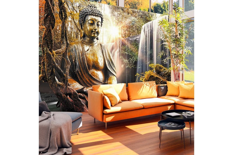 Fototapet Waterfall Of Contemplation 100x70 - Artgeist sp. z o. o. - Innredning - Veggdekorasjon - Tapeter - Fototapeter