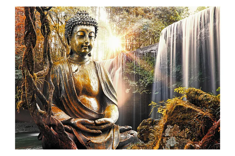 Fototapet Waterfall Of Contemplation 250x175 - Artgeist sp. z o. o. - Innredning - Veggdekorasjon - Tapeter - Fototapeter