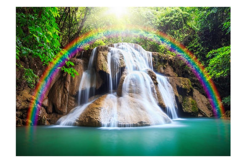 Fototapet Waterfall Of Fulfilled Wishes 200x140 - Artgeist sp. z o. o. - Innredning - Veggdekorasjon - Tapeter - Fototapeter
