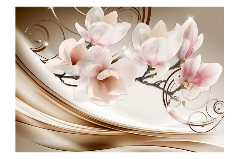 Fototapet Waves Of Magnolia 150x105 - Artgeist sp. z o. o. - Innredning - Veggdekorasjon - Tapeter - Fototapeter