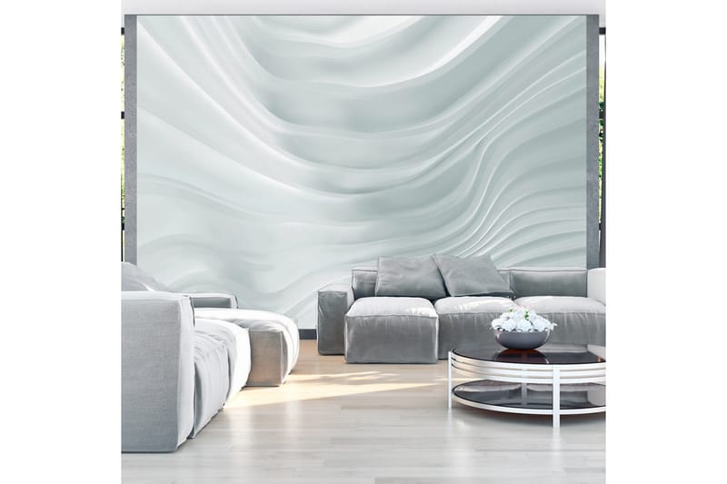 Fototapet Waving White 250x175, Artgeist sp. z o. o.