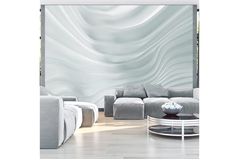 Fototapet Waving White 350x245, Artgeist sp. z o. o.