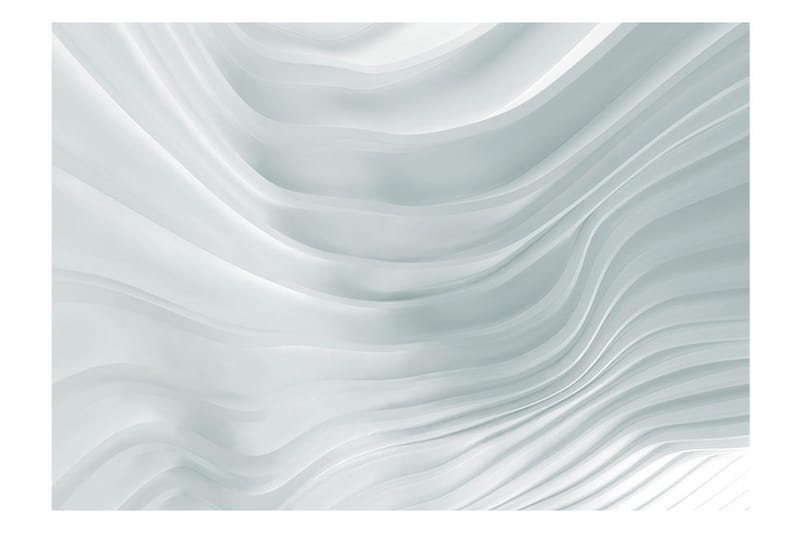 Fototapet Waving White 400x280 - Artgeist sp. z o. o. - Innredning - Veggdekorasjon - Tapeter - Fototapeter