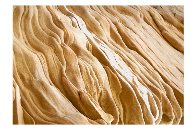 Fototapet Wavy Sandstone Forms 200x154 - Artgeist sp. z o. o. - Innredning - Veggdekorasjon - Tapeter - Fototapeter