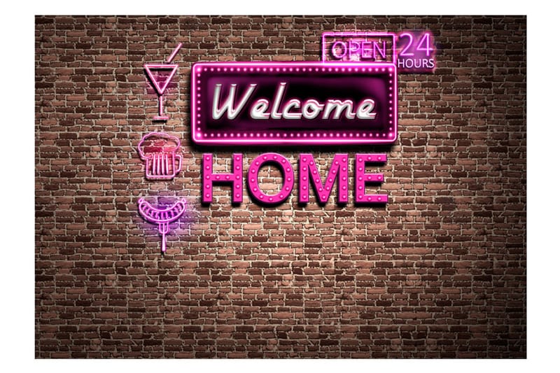 Fototapet Welcome Home 300x210 - Artgeist sp. z o. o. - Innredning - Veggdekorasjon - Tapeter - Fototapeter