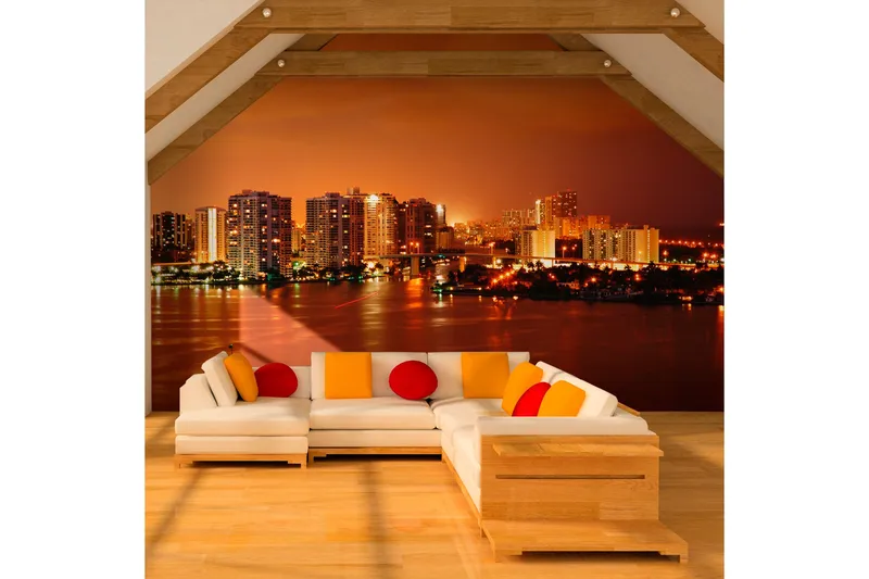 Fototapet Welcome To Miami 400x309 - Artgeist sp. z o. o. - Innredning - Veggdekorasjon - Tapeter - Fototapeter