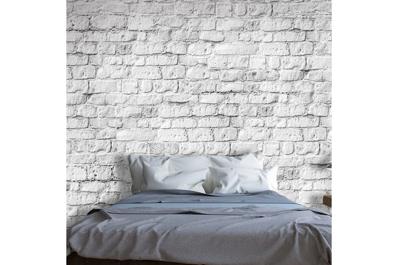 Fototapet White Brick 200x140 - Artgeist sp. z o. o. - Innredning - Veggdekorasjon - Tapeter - Fototapeter