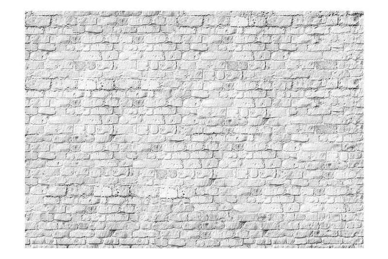 Fototapet White Brick 350x245 - Artgeist sp. z o. o. - Innredning - Veggdekorasjon - Tapeter - Fototapeter