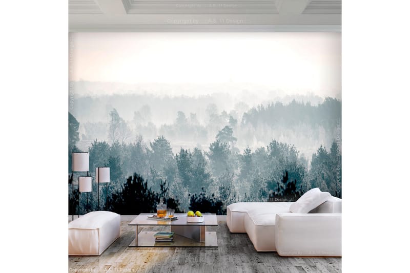 Fototapet Winter Forest 200x140 - Finnes i flere størrelser - Innredning - Veggdekorasjon - Tapeter - Fototapeter