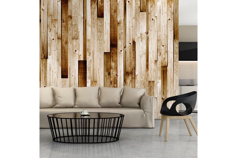 Fototapet Wooden Boards 300x210 - Artgeist sp. z o. o. - Innredning - Veggdekorasjon - Tapeter - Fototapeter