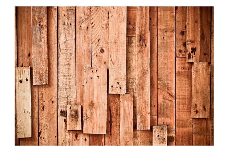 Fototapet Wooden Fantasy 100x70 - Finnes i flere størrelser - Innredning - Veggdekorasjon - Tapeter - Fototapeter