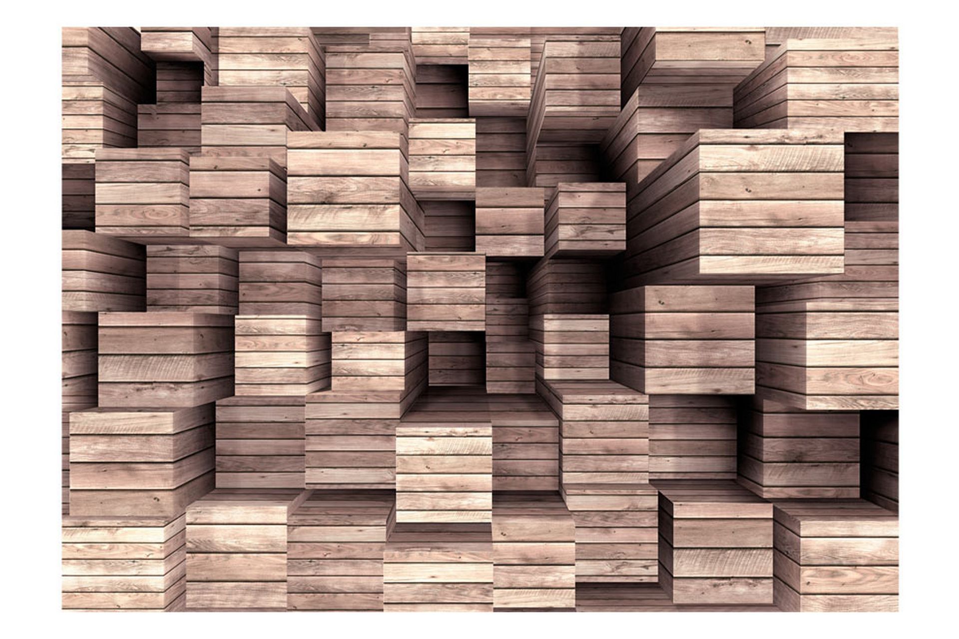 Fototapet Wooden Finesse 100x70 - Innredning - Veggdekorasjon - Tapeter - Fototapeter