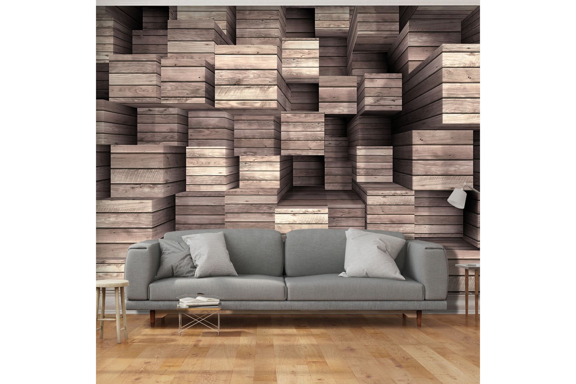 Fototapet Wooden Finesse 100x70 - Innredning - Veggdekorasjon - Tapeter - Fototapeter