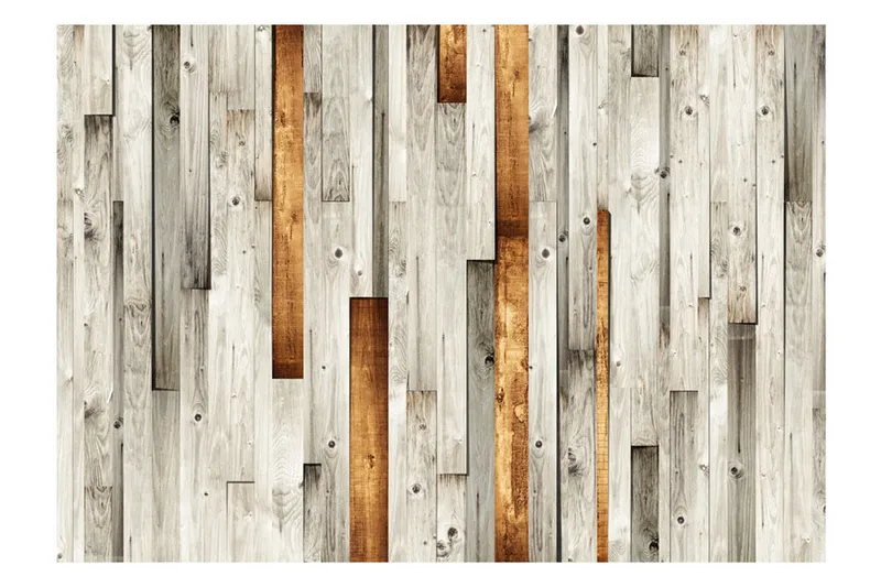 Fototapet Wooden Theme 300x210 - Artgeist sp. z o. o. - Innredning - Veggdekorasjon - Tapeter - Fototapeter