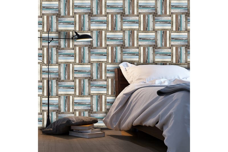 Fototapet Wooden Weave Of Colors 50x1000, Artgeist sp. z o. o.