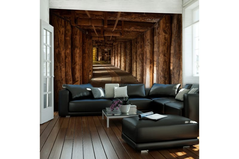 Fototapet Wooden Passage 300x231 - Artgeist sp. z o. o. - Innredning - Veggdekorasjon - Tapeter - Fototapeter