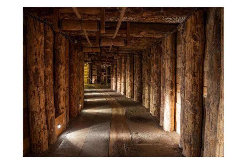 Fototapet Wooden Passage 200x154 - Artgeist sp. z o. o. - Innredning - Veggdekorasjon - Tapeter - Fototapeter