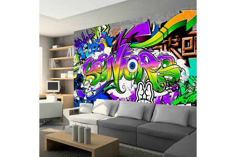 Fototapet Words Of City 400x280 - Finnes i flere størrelser - Innredning - Veggdekorasjon - Tapeter - Fototapeter