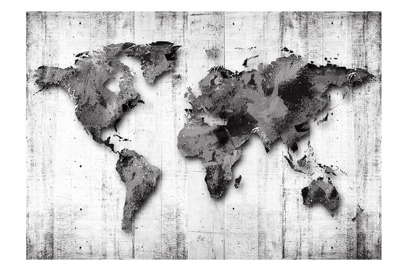 Fototapet World In Shades Of Grey 250x175 - Finnes i flere størrelser - Innredning - Veggdekorasjon - Tapeter - Fototapeter