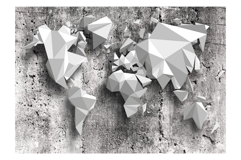 Fototapet World Map Origami 250x175, Artgeist sp. z o. o.