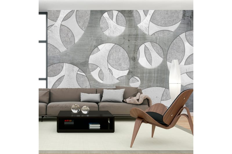 Fototapet Woven Of Grays 350x245 - Artgeist sp. z o. o. - Innredning - Veggdekorasjon - Tapeter - Fototapeter