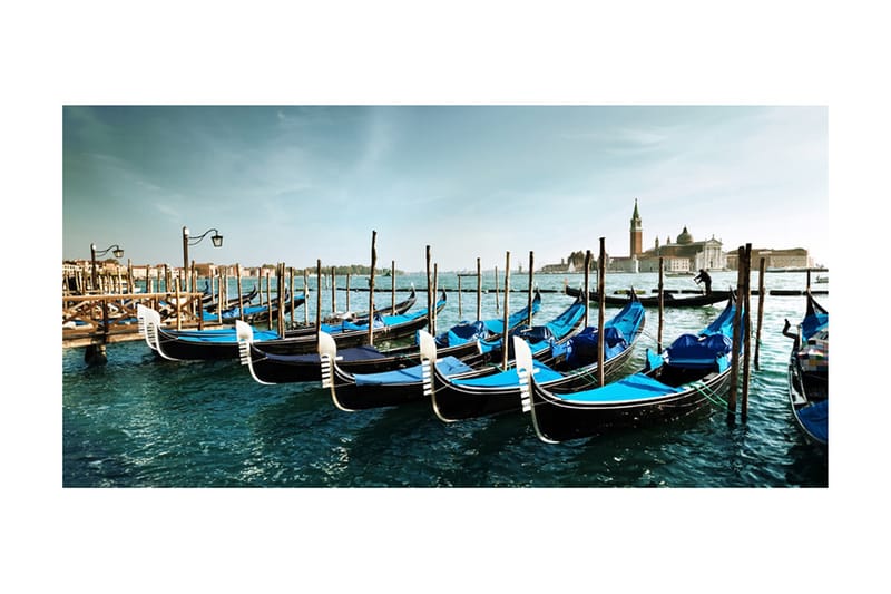 Fototapet XXL Gondoler på Canal Grand Venezia 550x270 - Artgeist sp. z o. o. - Innredning - Veggdekorasjon - Tapeter - Fototapeter