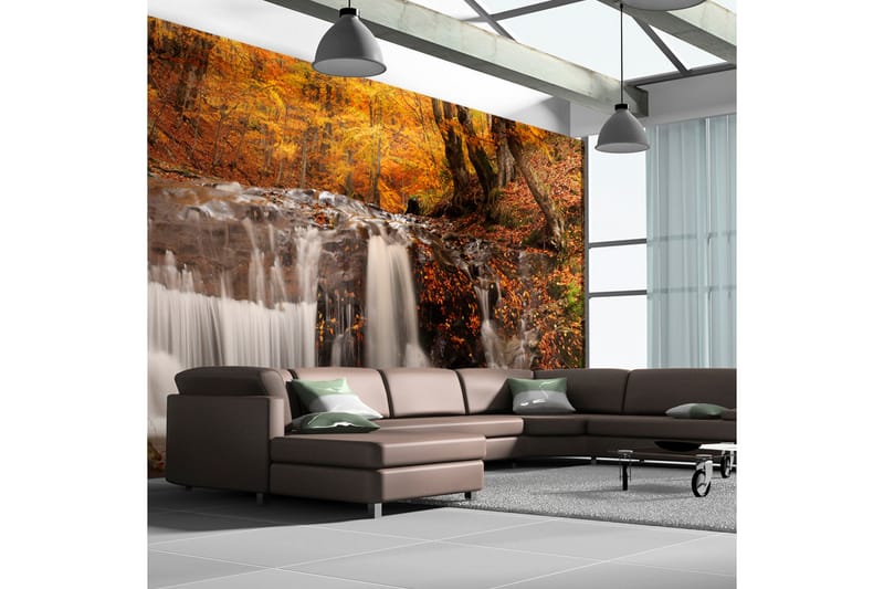 Fototapet XXL Høstlandskap Foss I Skogen 550x270, Artgeist sp. z o. o.