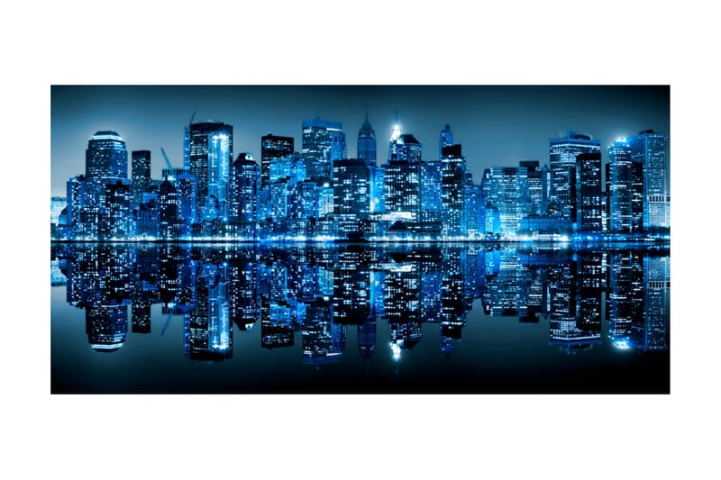Fototapet XXL Ocean Av Lys NYC 550x270 - Artgeist sp. z o. o. - Innredning - Veggdekorasjon - Tapeter - Fototapeter