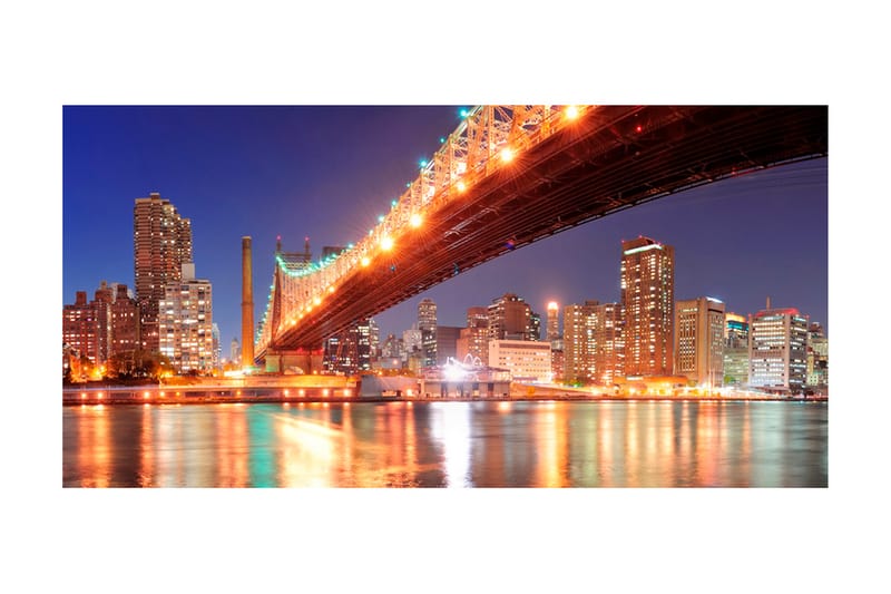 Fototapet XXL Queensborough Bridge New York 550x270 - Artgeist sp. z o. o. - Innredning - Veggdekorasjon - Tapeter - Fototapeter