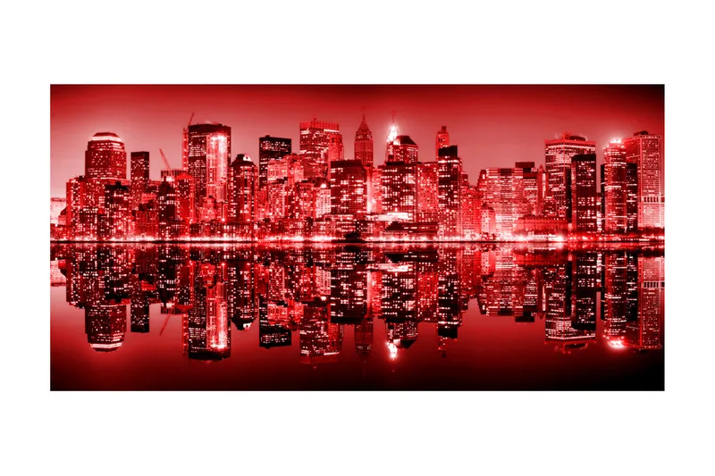Fototapet XXL Red-Hot NYC 550x270 - Artgeist sp. z o. o. - Innredning - Veggdekorasjon - Tapeter - Fototapeter
