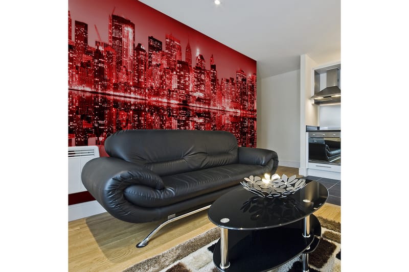 Fototapet XXL Red-Hot NYC 550x270 - Artgeist sp. z o. o. - Innredning - Veggdekorasjon - Tapeter - Fototapeter
