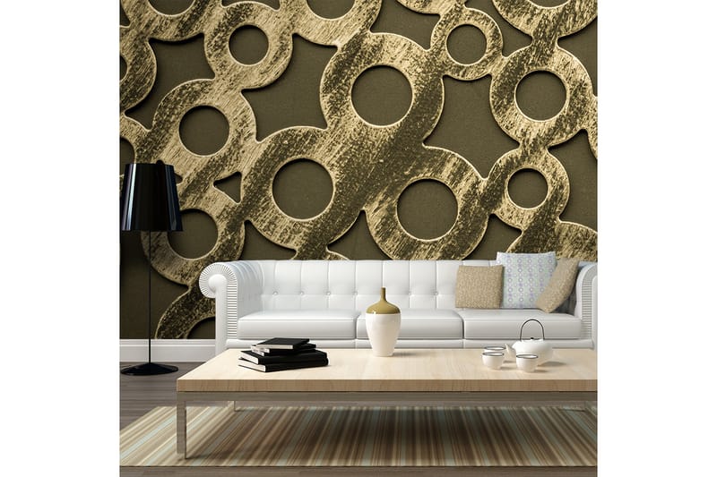 Fototapet XXL Ringer Laget Av Old Bronze 550x270 - Artgeist sp. z o. o. - Innredning - Veggdekorasjon - Tapeter - Fototapeter