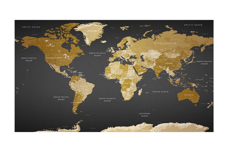 Fototapet XXL Verdenskart Modern Geography II 500x280 - Artgeist sp. z o. o. - Innredning - Veggdekorasjon - Tapeter - Fototapeter