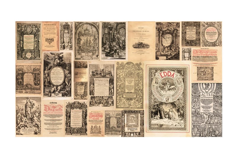 Fototapet XXL Vintage Books 500x280 - Artgeist sp. z o. o. - Innredning - Veggdekorasjon - Tapeter - Fototapeter