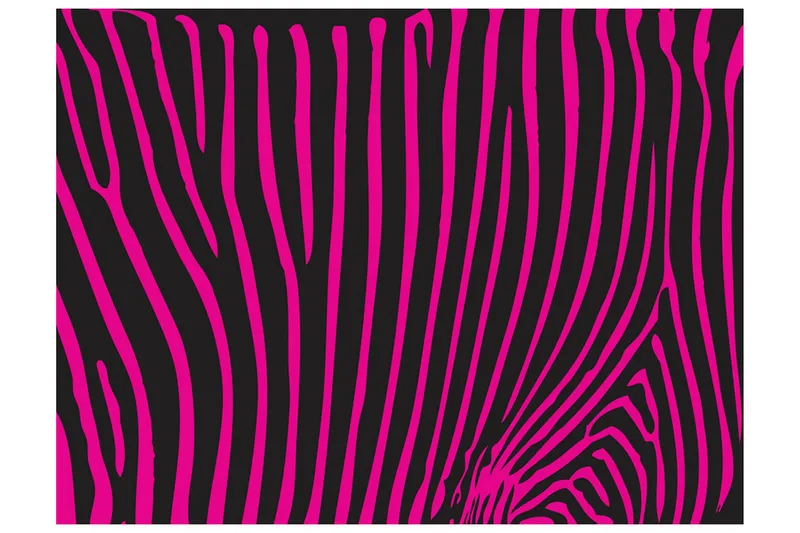 Fototapet Zebra Mønster Fiolett 350x270 - Artgeist sp. z o. o. - Innredning - Veggdekorasjon - Tapeter - Fototapeter