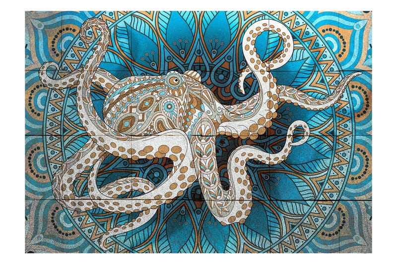 Fototapet Zen Octopus 350x245 - Artgeist sp. z o. o. - Innredning - Veggdekorasjon - Tapeter - Fototapeter