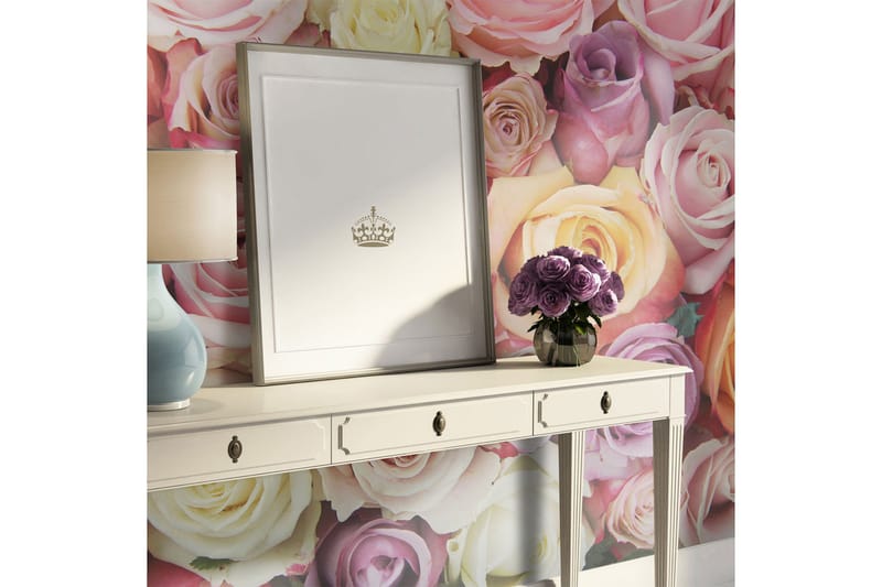 Fototapet Pastel Roses 250x193 - Artgeist sp. z o. o. - Innredning - Veggdekorasjon - Tapeter - Fototapeter