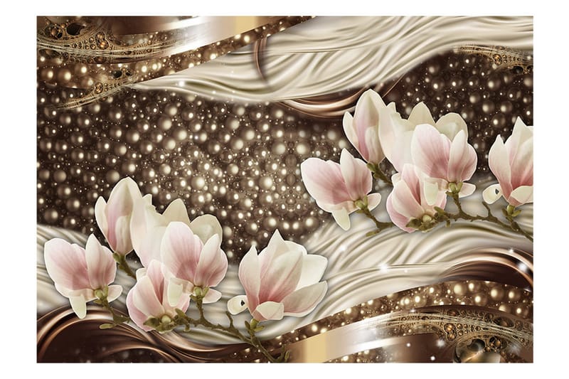Fototapet Pearls And Magnolias 250x175 - Artgeist sp. z o. o. - Innredning - Veggdekorasjon - Tapeter - Fototapeter