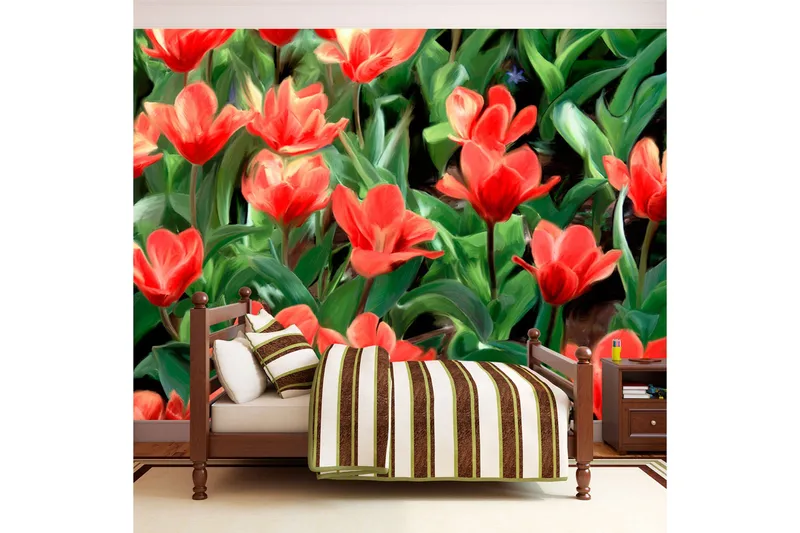 Fototapet Painted Flowers 400x309, Artgeist sp. z o. o.