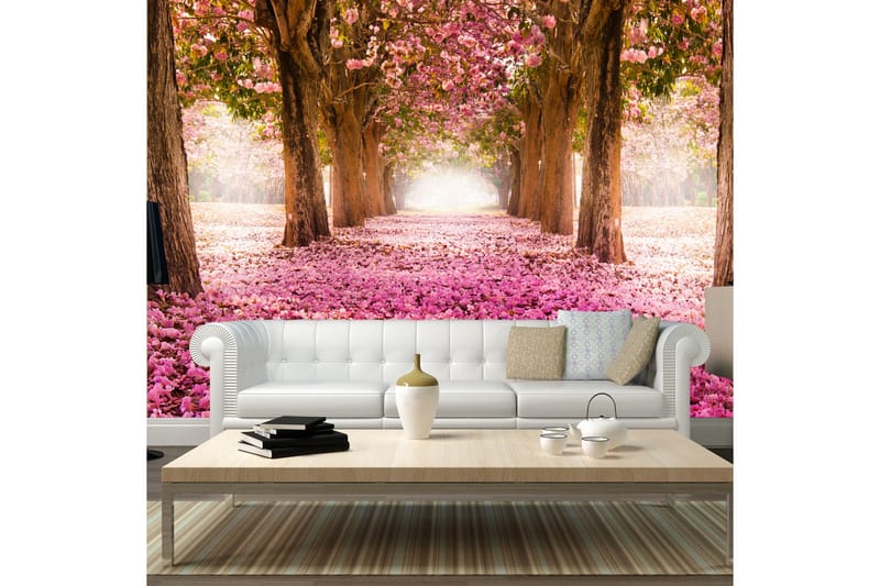Fototapet Pink Grove 200x140 - Artgeist sp. z o. o. - Innredning - Veggdekorasjon - Tapeter - Fototapeter