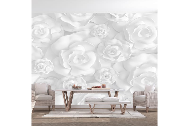 Fototapet Plaster Flowers 150x105 - Artgeist sp. z o. o. - Innredning - Veggdekorasjon - Tapeter - Fototapeter