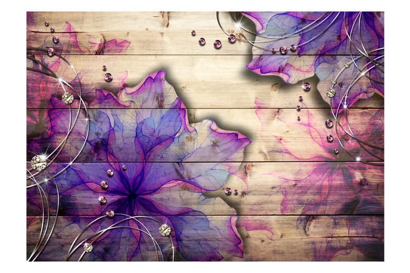 Fototapet Purple Memory 200x140 - Artgeist sp. z o. o. - Innredning - Veggdekorasjon - Tapeter - Fototapeter