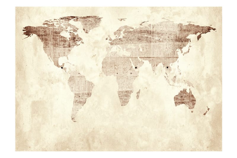 Fototapet Precious Map 200x140 - Innredning - Veggdekorasjon - Tapeter - Fototapeter