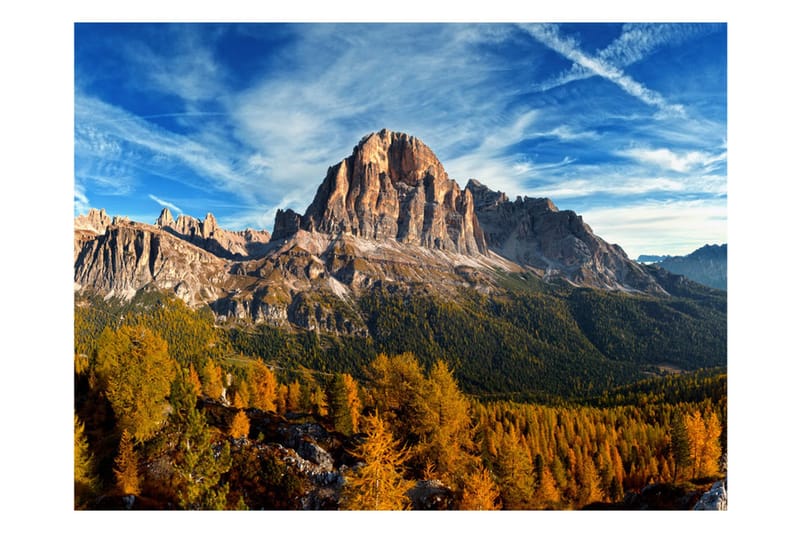 Fototapet Panoramic view of the Italian Dolomites 200x154 - Artgeist sp. z o. o. - Innredning - Veggdekorasjon - Tapeter - Fototapeter