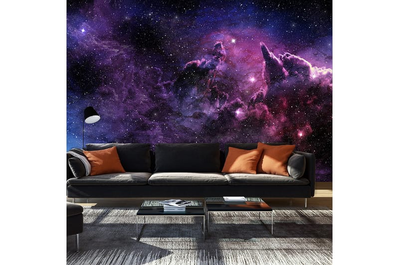 Fototapet Purple Nebula 200x140 - Artgeist sp. z o. o. - Innredning - Veggdekorasjon - Tapeter - Fototapeter