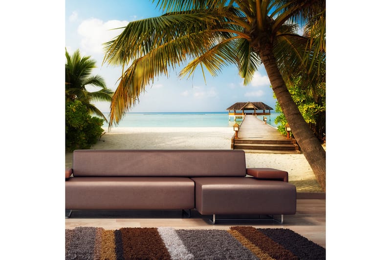 Fototapet Paradise Beach 200x140 - Artgeist sp. z o. o. - Innredning - Veggdekorasjon - Tapeter - Fototapeter