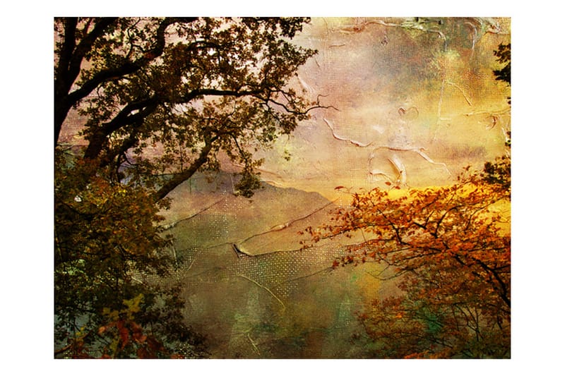 Fototapet Painted Autumn 350x270 - Artgeist sp. z o. o. - Innredning - Veggdekorasjon - Tapeter - Fototapeter